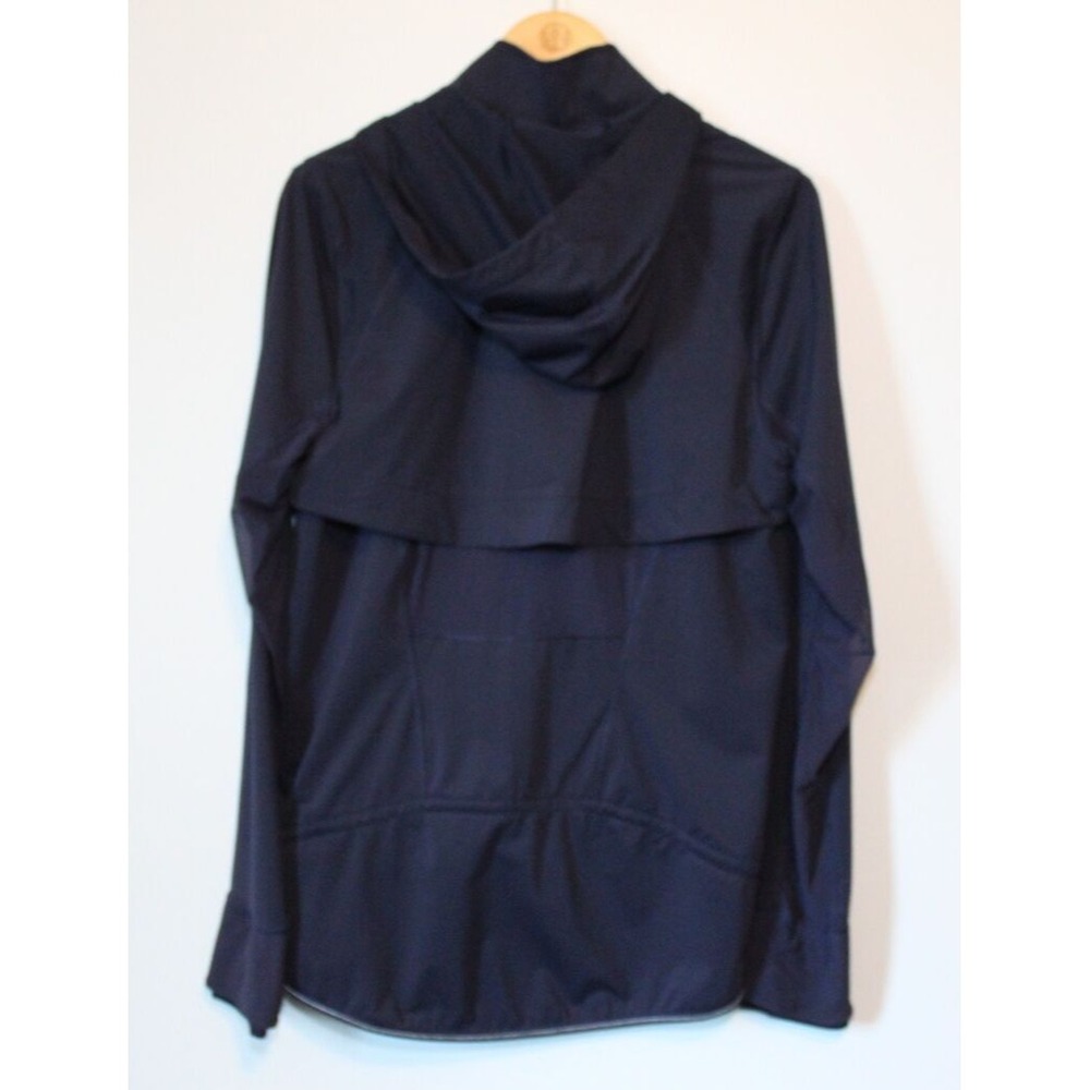 Lululemon Kicking Asphalt Jacket Midnight Navy Blue Full Zip Size 8 Hooded Light - Picture 10 of 16